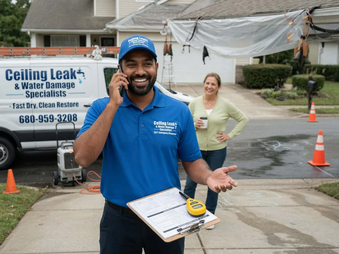 Ceiling Leak Cleanup Lenzburg, IL FAQs